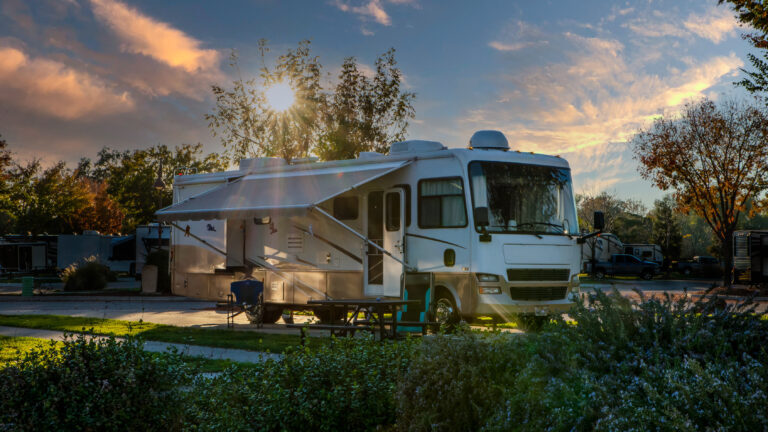 This is a picture for a blog about getting RV insurance in Kansas.